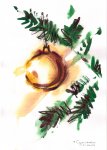 Новогодние рисунки от Натальи Судникович с пожеланиями праздничного настроения